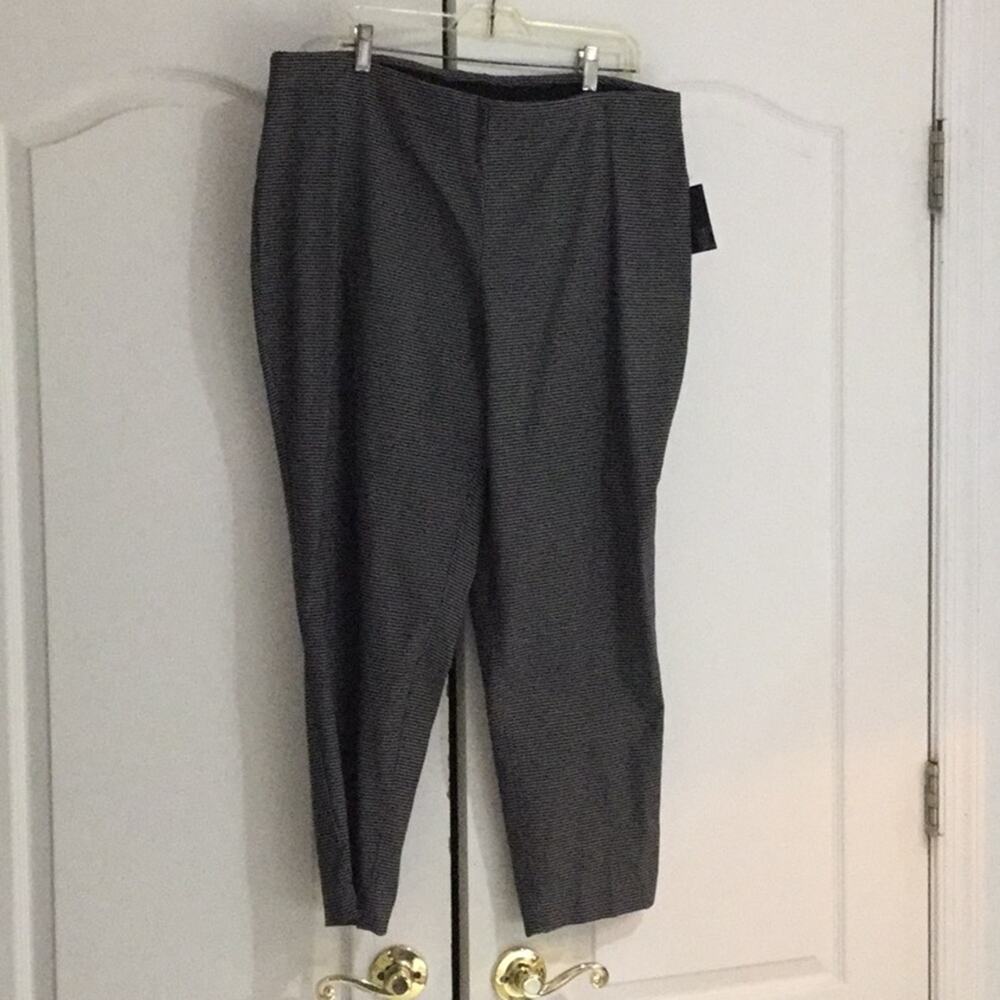 Paraphrase 16w black white check pants NWT